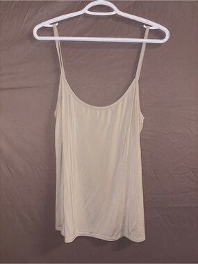 Everyday Cream Spaghetti-Strap Tank Top